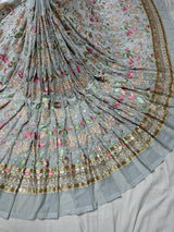 54" georgette embroideries