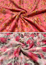 44" organza digital prints