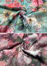 44" organza digital prints