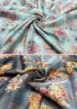 44" organza digital prints
