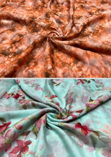 44" organza digital prints