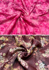44" organza digital prints
