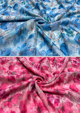 44" organza digital prints