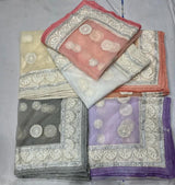 54” pure georgette embroideries