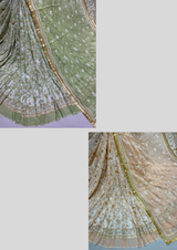 54" pure georgette embroideries