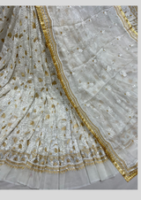 54" pure georgette embroideries