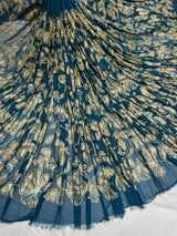 54" georgette embroideries