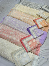 54” pure georgette embroideries