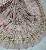 54" georgette embroideries