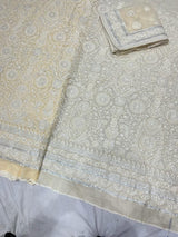 54” pure georgette embroideries