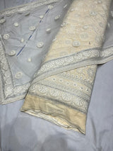 54” pure georgette embroideries