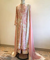 54” Pure georgett embriodered dupatta