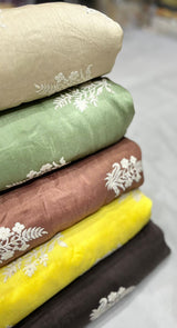 44” pure raw silk