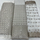 Pure Georgette Embroidery 54 & 44 inches and Net Embroidery 44 inches Combinations