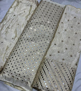 Pure Tissue Embroidery 44 Inches Combinations