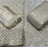 Pure Tissue Embroidery 44 Inches Combinations