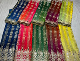 Pure viscose tissue banarsi patta jaccord
