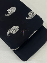 Pure viscose linen embroidery