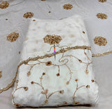 Crepe handwork embroidery