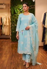 Cotton jaccord embroidery