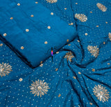 Self jaccord cutdana embroidery