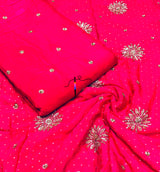 Self jaccord cutdana embroidery
