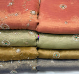 Salsa crush cutdana embroidery