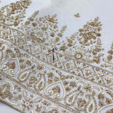 Heavy cutdana embroidery