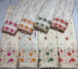 Multi cutdana embroidery