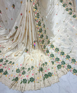 Multi cutdana embroidery