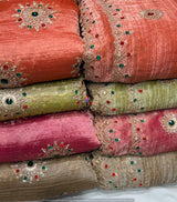 Stone work embroidery