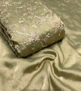 Kanjiwaram Silk Cutdana Embroidery