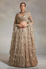 Heavy sequence cutdana embroidery