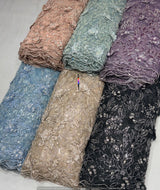 Heavy sequence cutdana embroidery