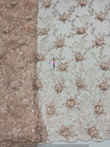 Heavy sequence cutdana embroidery