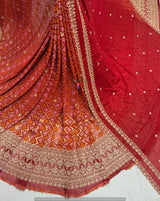 Heavy cutdana embroidery