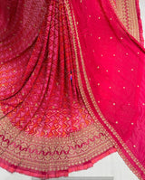 Heavy cutdana embroidery