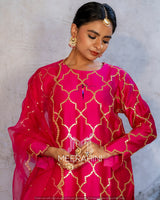 Gota foil embroidery