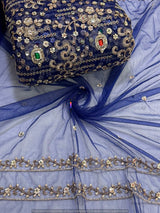 Heavy cutdana embroidery