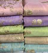 Hand gota meena embroidery