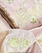 Hand gota meena embroidery