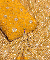 Heavy cutdana embroidery