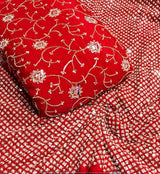 Heavy cutdana embroidery