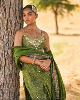 Gota foil embroidery
