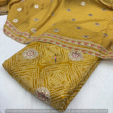 Gota foil embroidery
