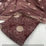 Gota foil embroidery