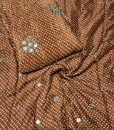 Mirror cutdana embroidery