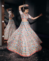 54" georgette embroideries