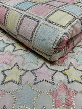 44" pure cotton heavy embroideries