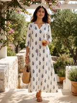 Pure viscose linen embroidery